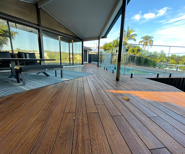 Wood Grain Bamboo Decking